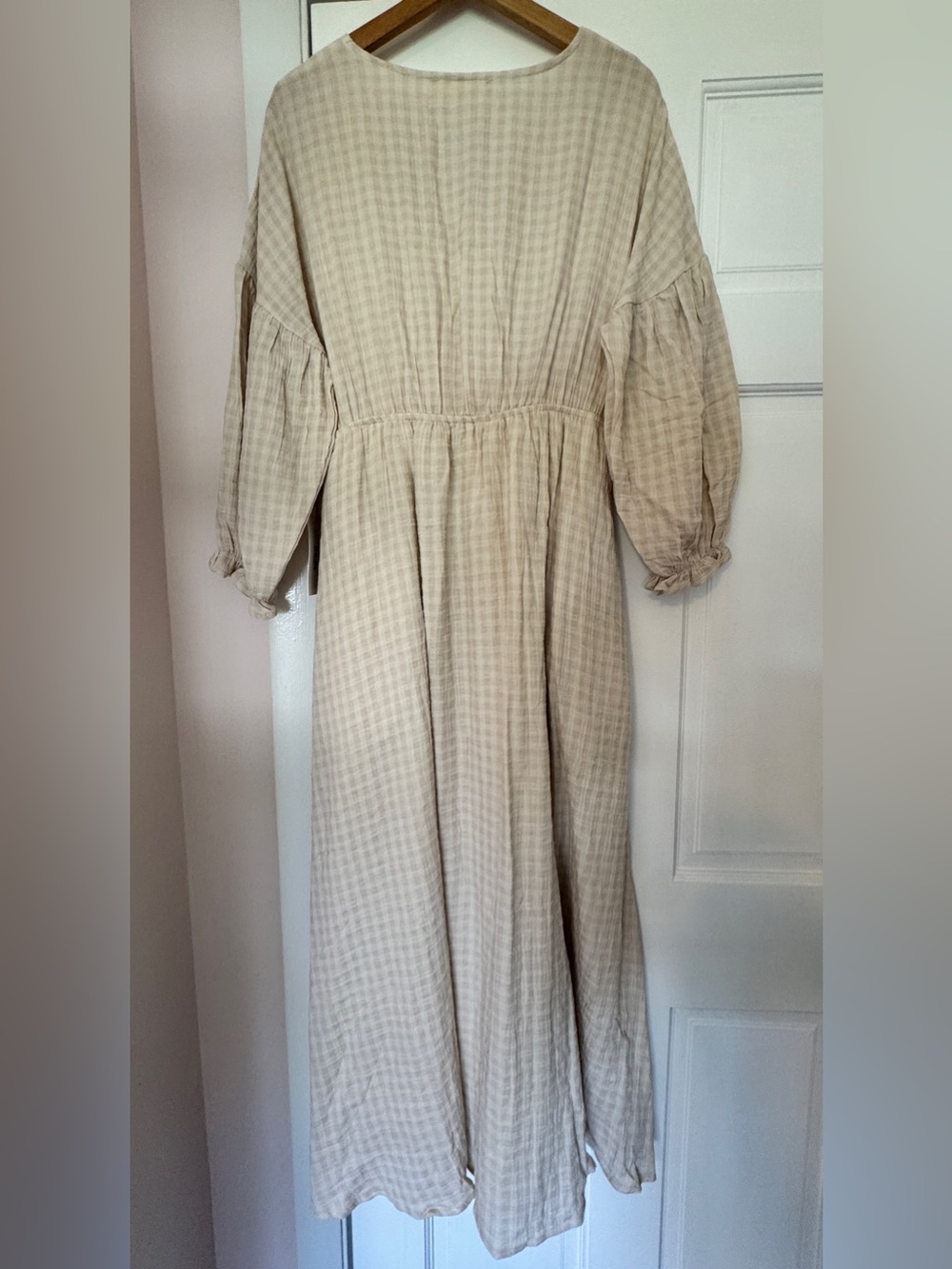 NWT, Worth Collective Hunter Dress, 100% Cotton, Baby Pink Plaid, Medium - Picture 10 of 17